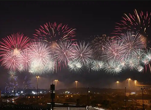 五寨县焰火晚会